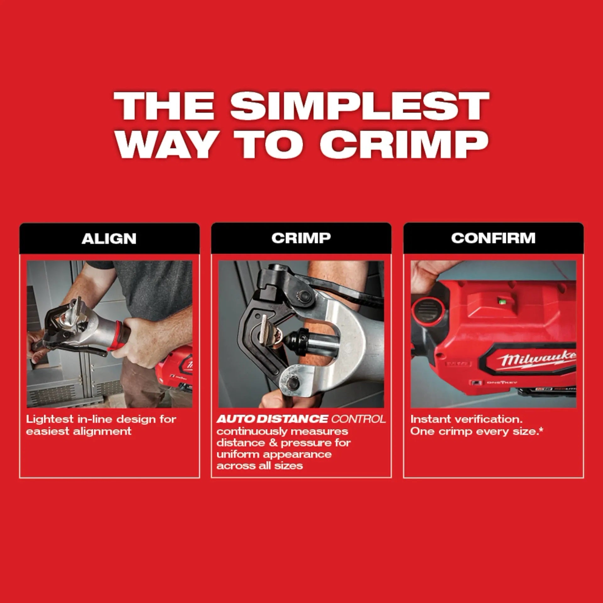 Milwaukee 2877-20 M18™ FORCE LOGIC™ 750 MCM Dieless Crimper
