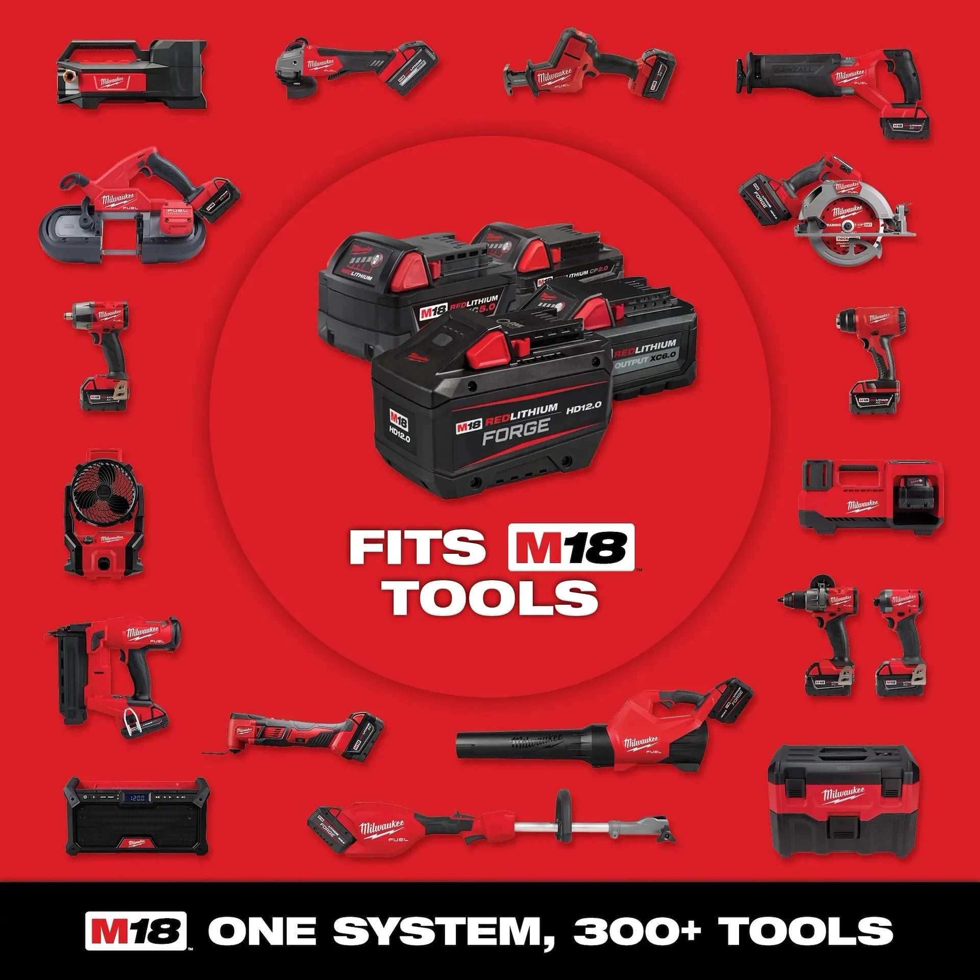 Milwaukee 2676-02 M18™ FORCE LOGIC™ 10 Ton Knockout Tool 1/2 in. to 2 in.