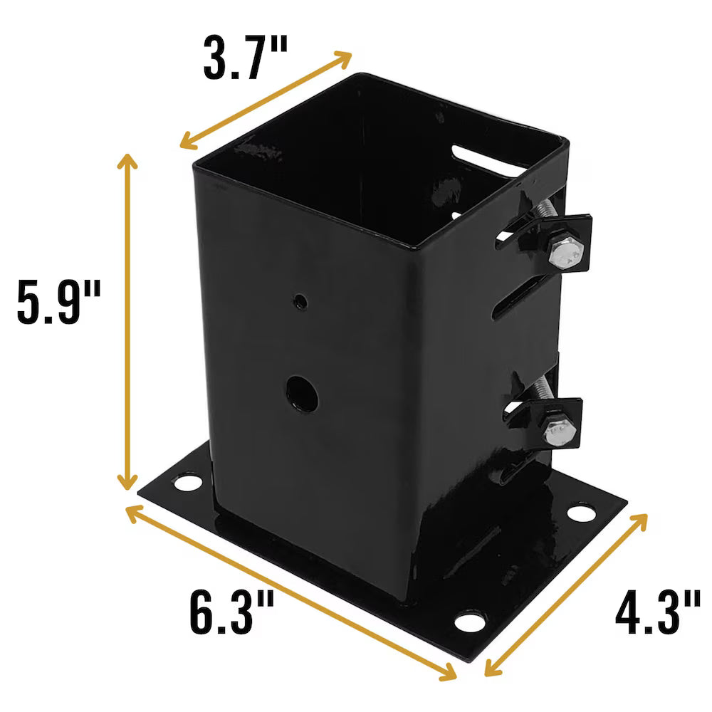Nuvo Steel Bolt Down Post Base Anchor For 4 in. x 4 in. Posts