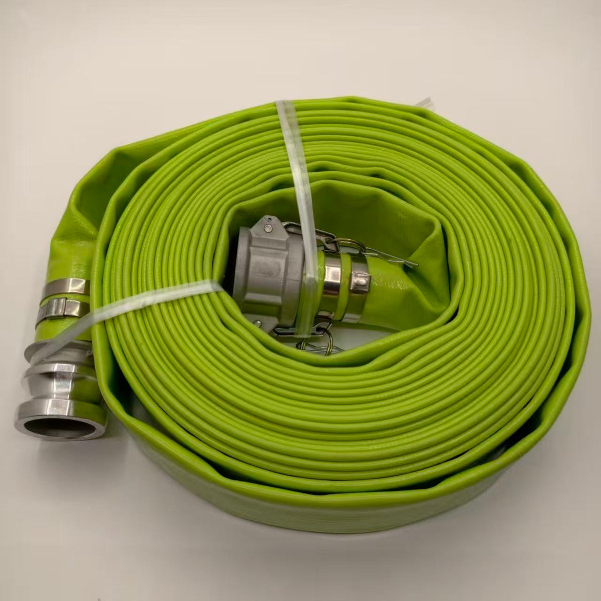 DuraDrive 2 in. x 50 ft. Green Phthalate-Free Layflat Discharge Hose