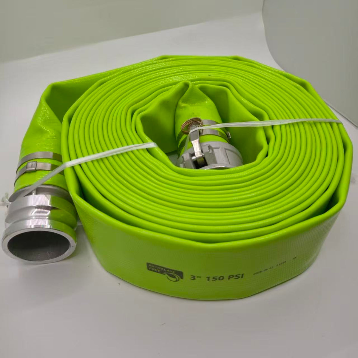 DuraDrive 3 in. x 50 ft. Green Phthalate-Free Layflat Discharge Hose