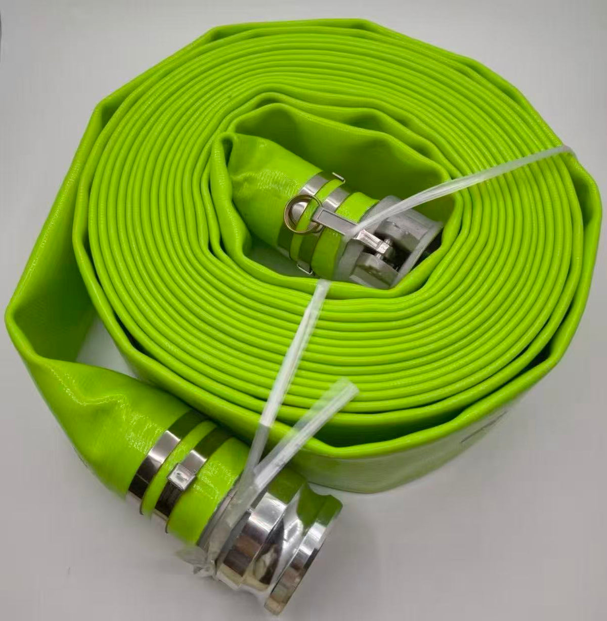 DuraDrive 3 in. x 50 ft. Green Phthalate-Free Layflat Discharge Hose