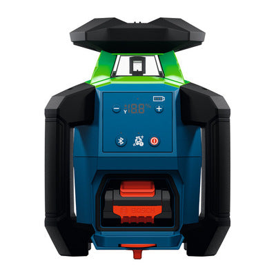 BOSCH GRL18V-34K 18V Green Dual Slope Rotary Laser Kit 4.0Ah, 1500 ft.