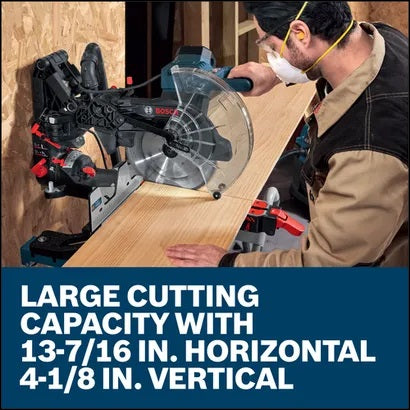 BOSCH EXCM341-305GD DBL Bevel, Slide Mitre Saw 12 in. (Zero Clear)