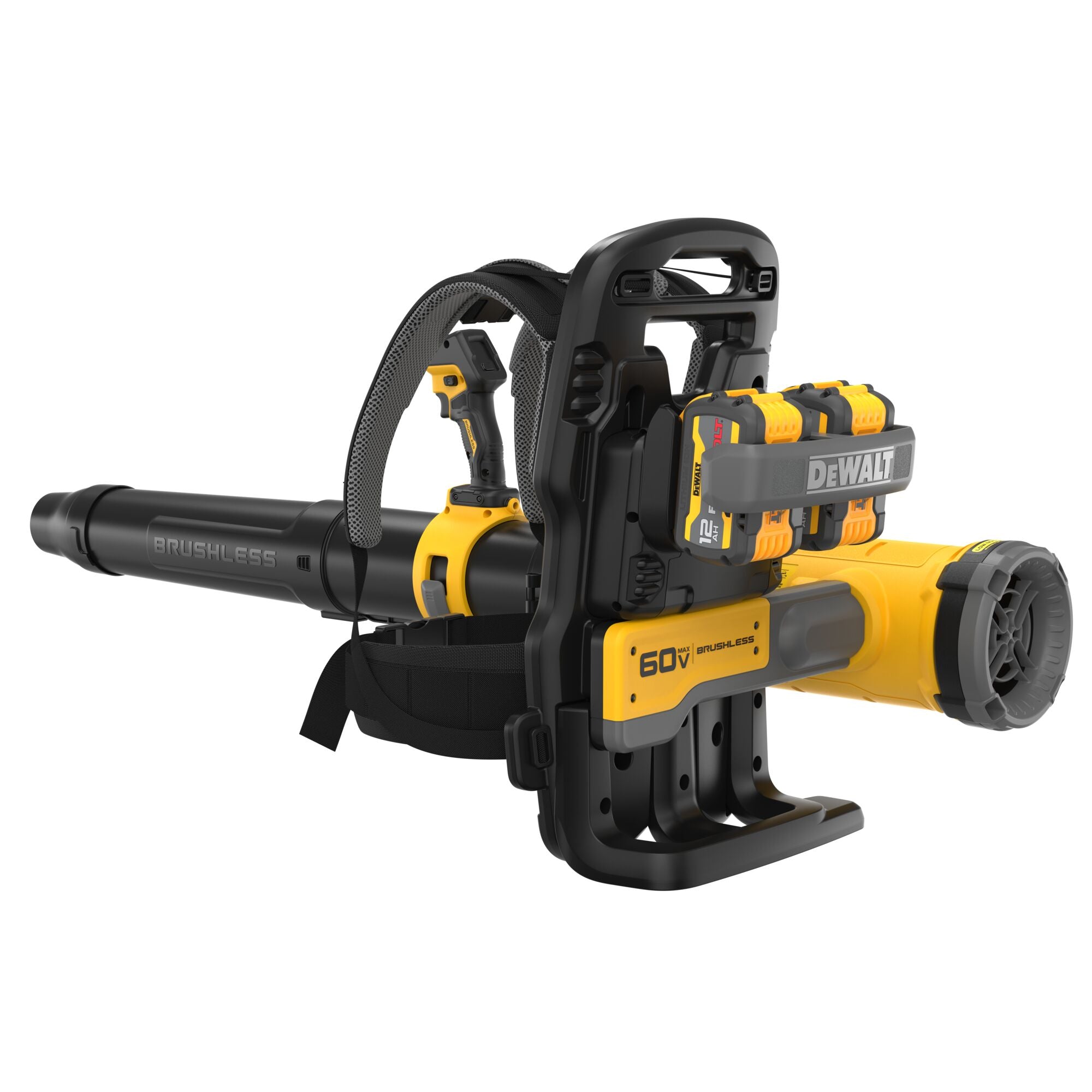 Dewalt DCBL570Y2 60V Flexvolt Backpack Blower,2X12Ah(850CFM)
