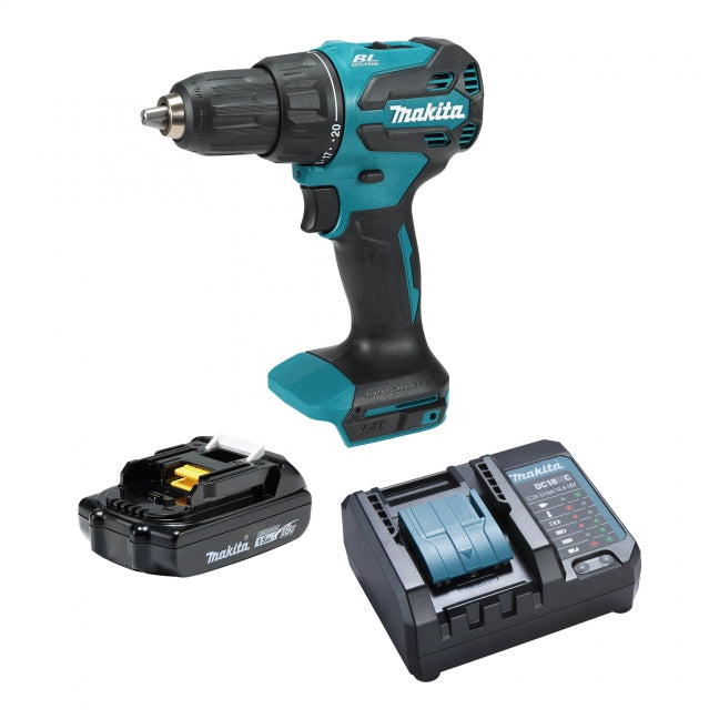 Makita Promo DHP490Y01 Compact Hammer Drill Kit 1.5Ah (590 IN/LB)