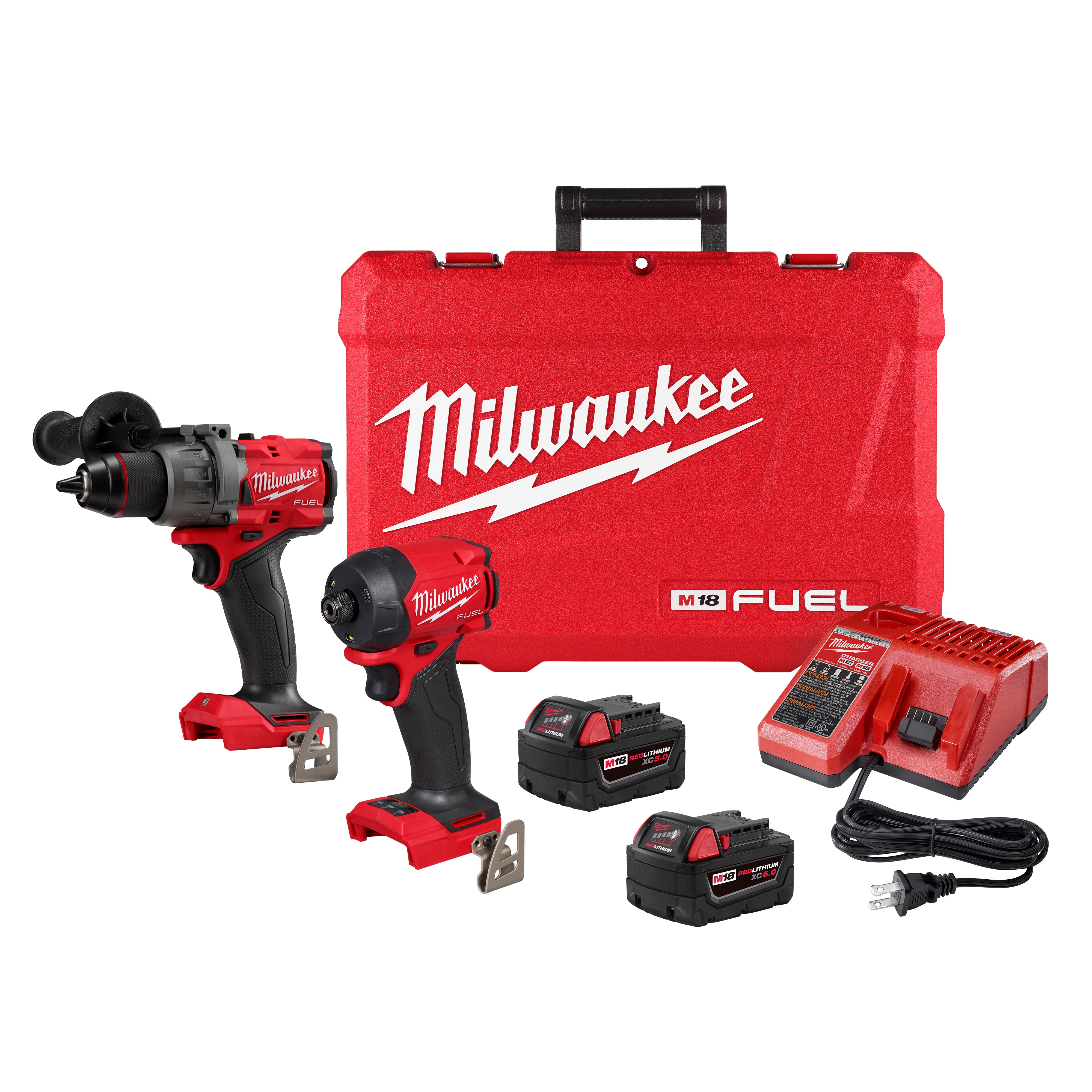Milwaukee 3799-22 M18 Fuel 2 Tool Combo Kit 5.0Ah (Hammer/Surge)
