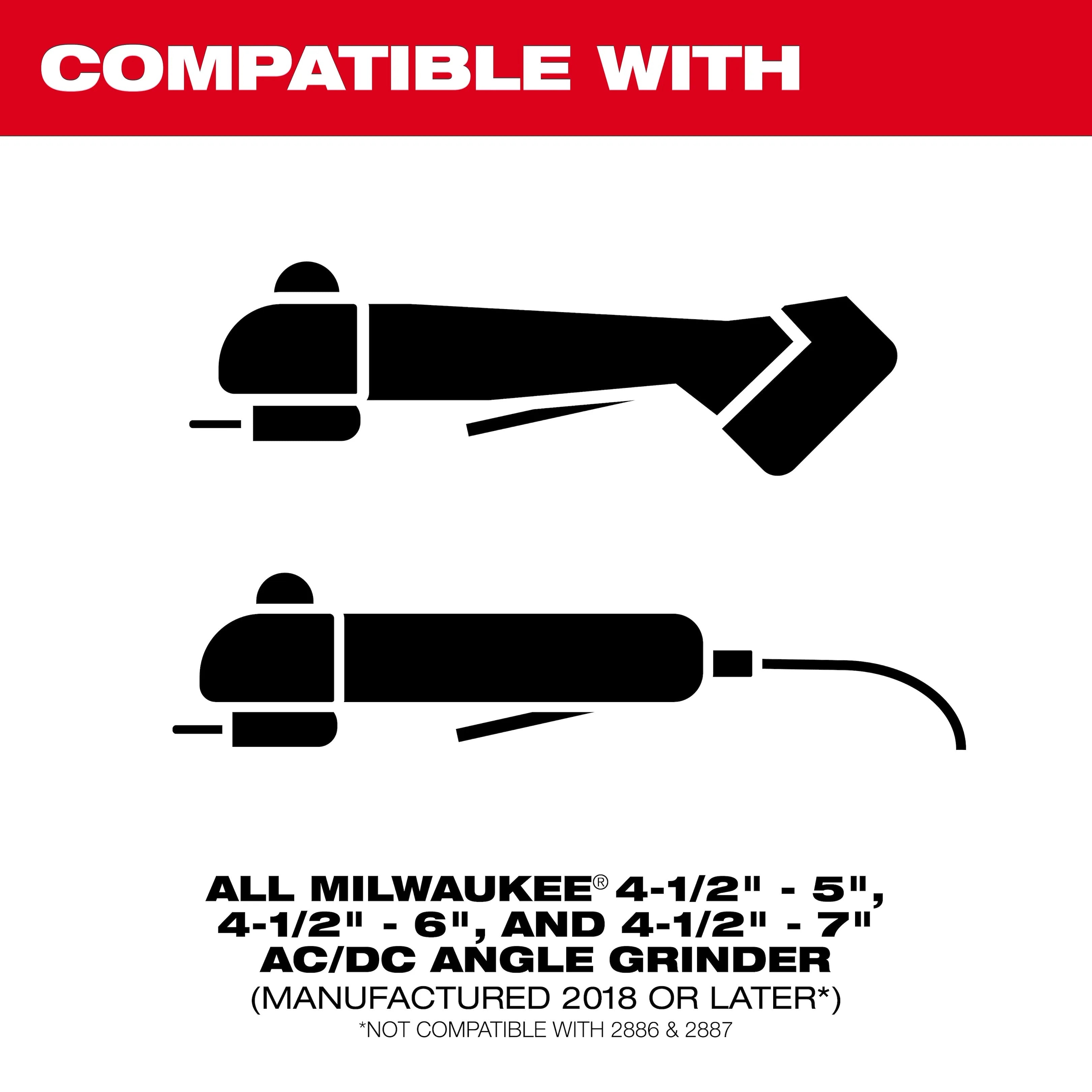 Milwaukee 49-40-6205 Grinder Cutting Dust Shroud 5 in.