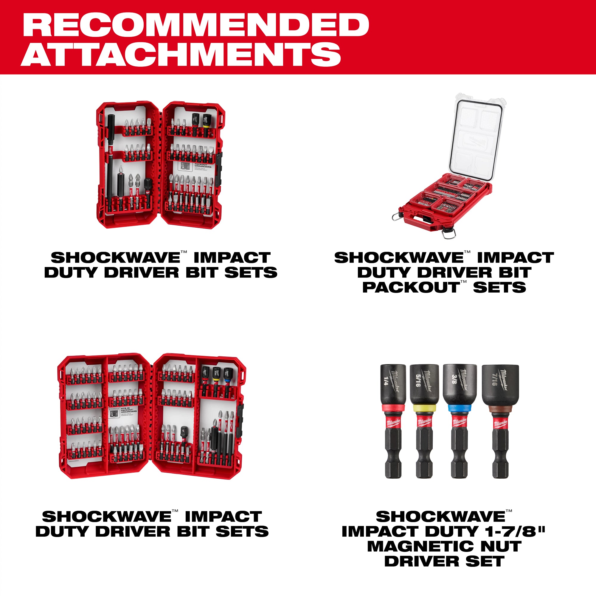 Milwaukee 2551-22 M12 Fuel Surge Impact Driver Kit 2.0Ah
