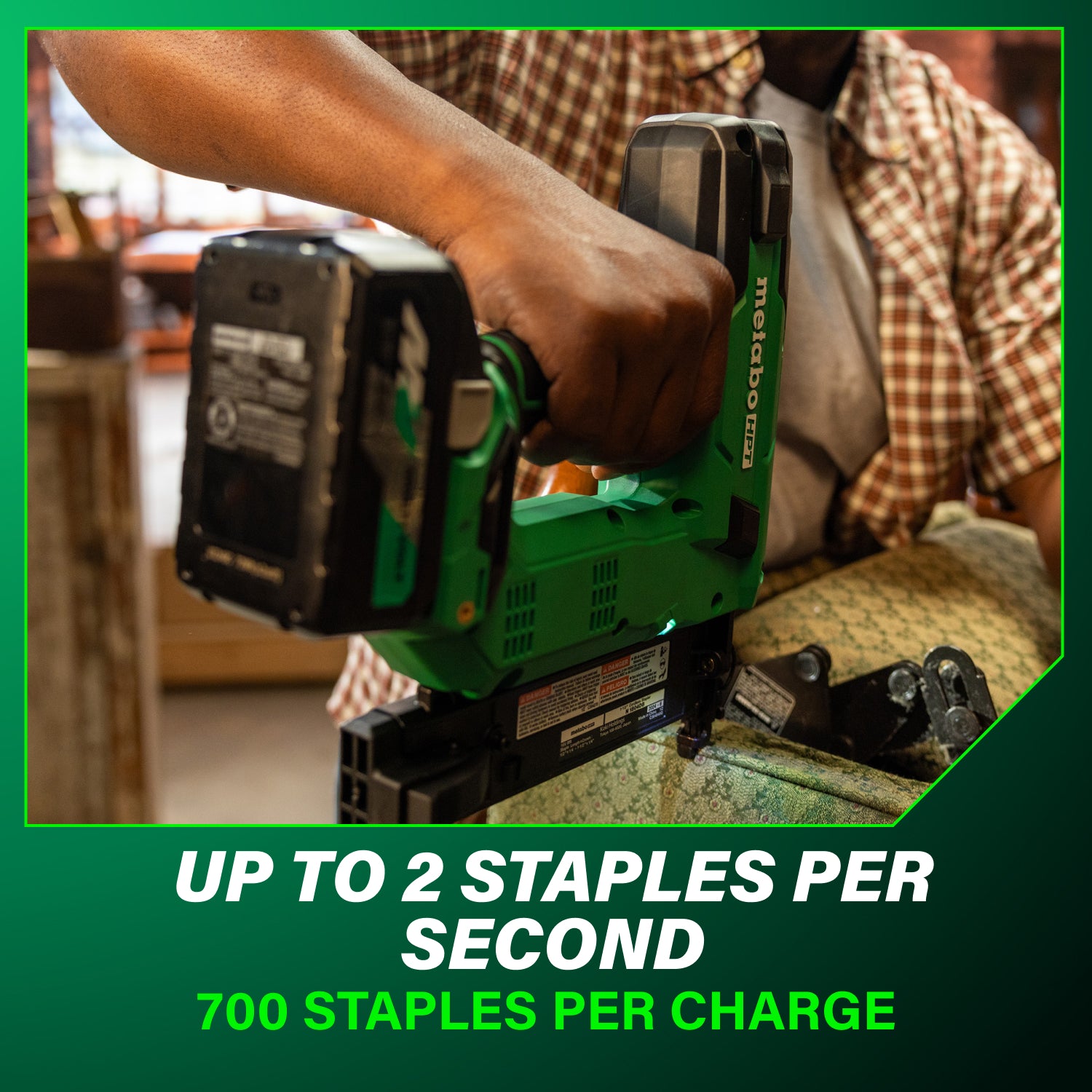 Metabo HPT N1804DBM 18V Narrow Crown Staper Kit 2.0Ah