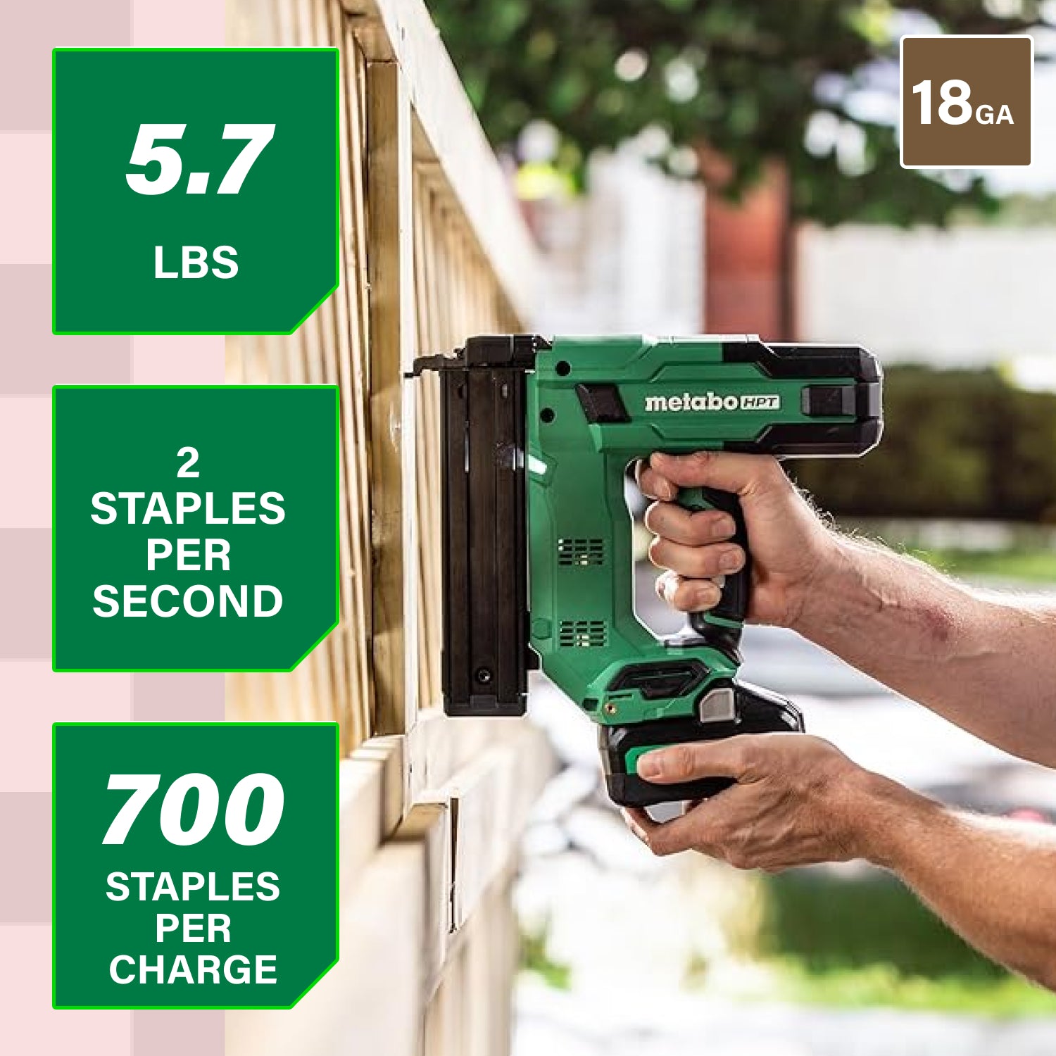 Metabo HPT N1804DBM 18V Narrow Crown Staper Kit 2.0Ah