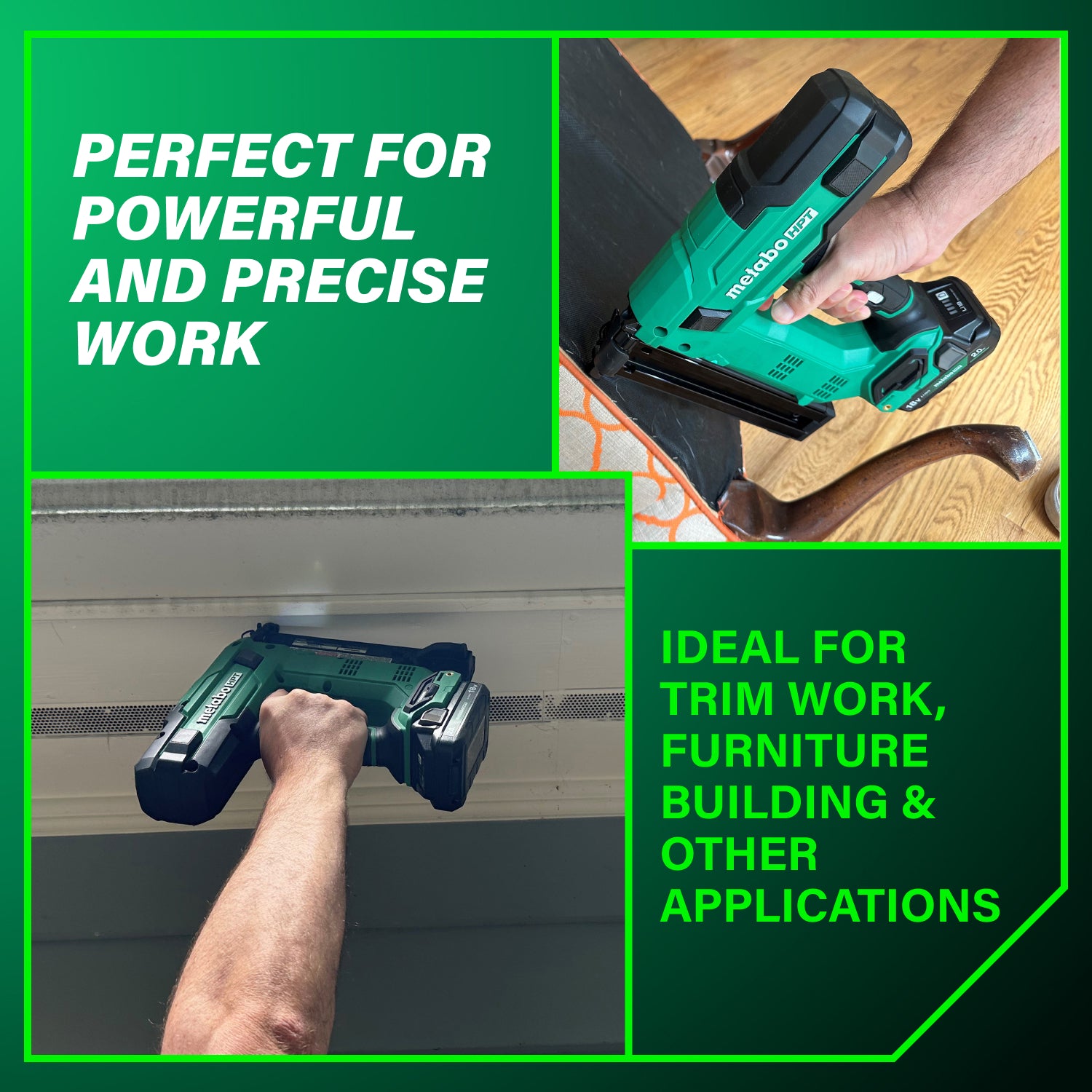 Metabo HPT N1804DBM 18V Narrow Crown Staper Kit 2.0Ah