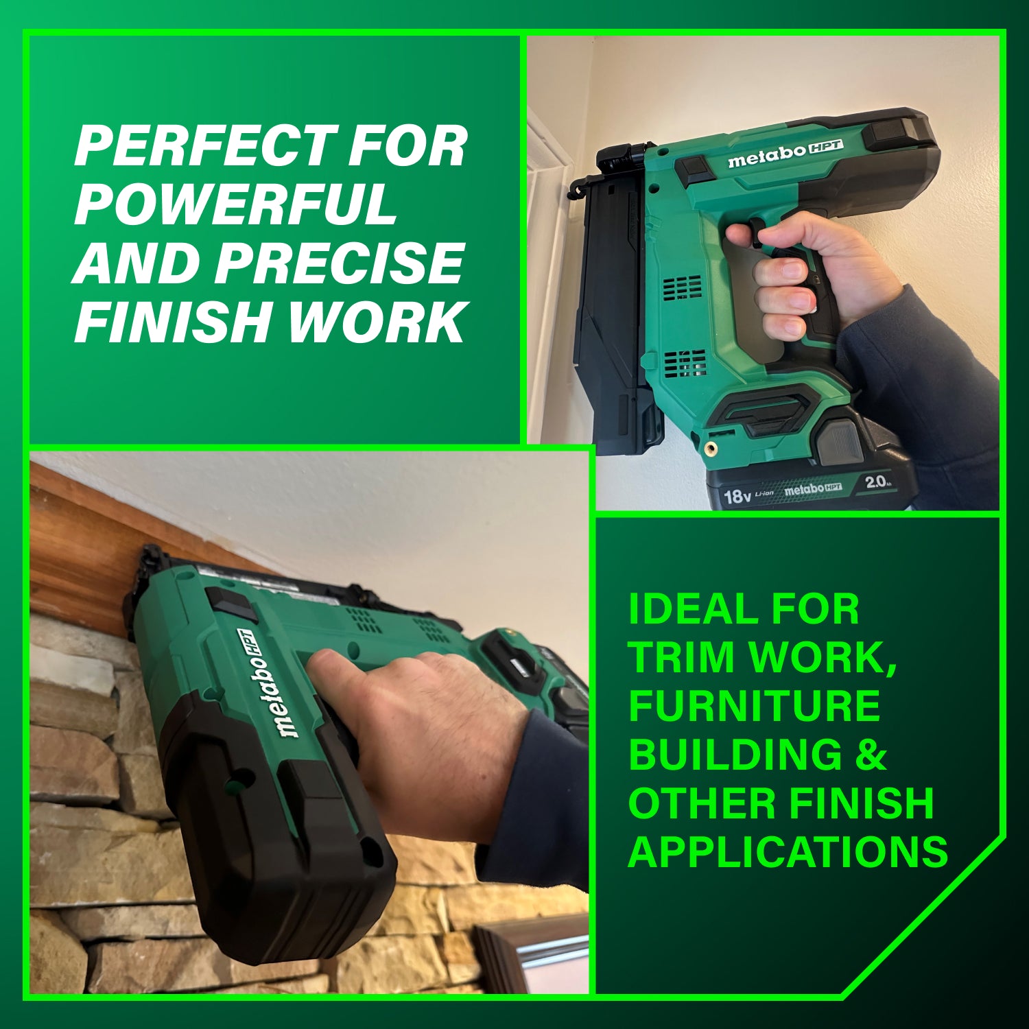 Metabo HPT N1850DGM 18V 2 in. Compact Brad Nailer Kit 2.0Ah
