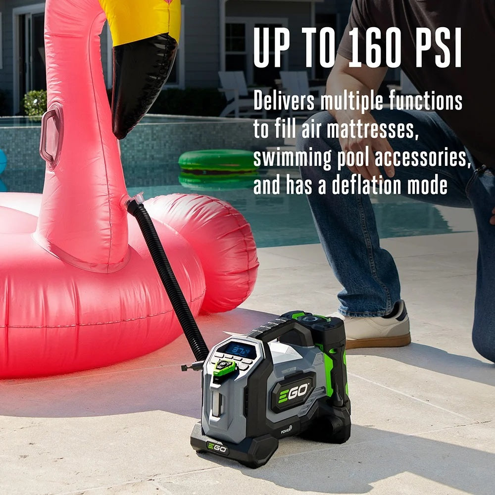 EGO IF1600 56V Compact Inflator Bare W/Removable Light 300Lumen (161 PSI)