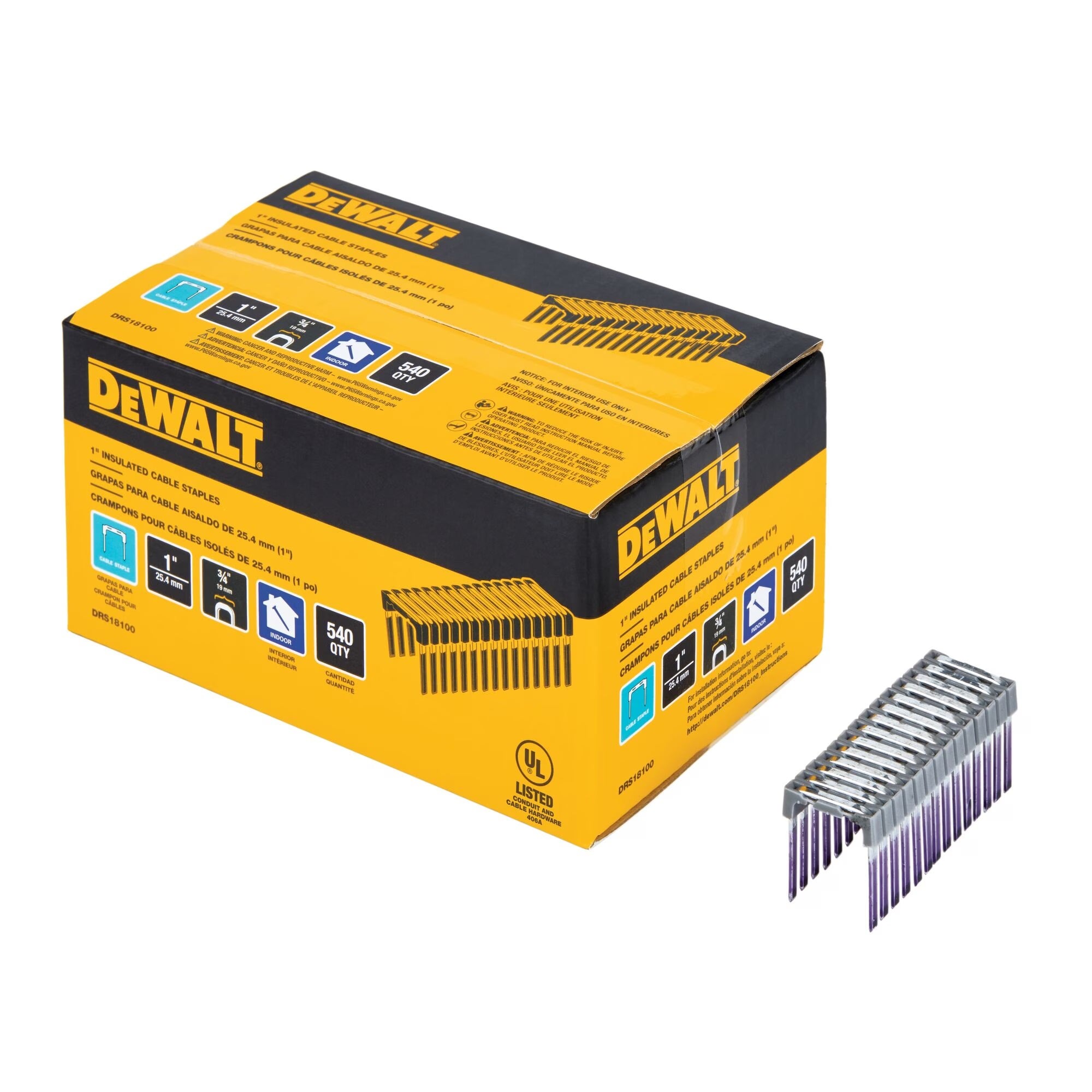 DEWALT DRS18100 Cable Staples (DCN701)