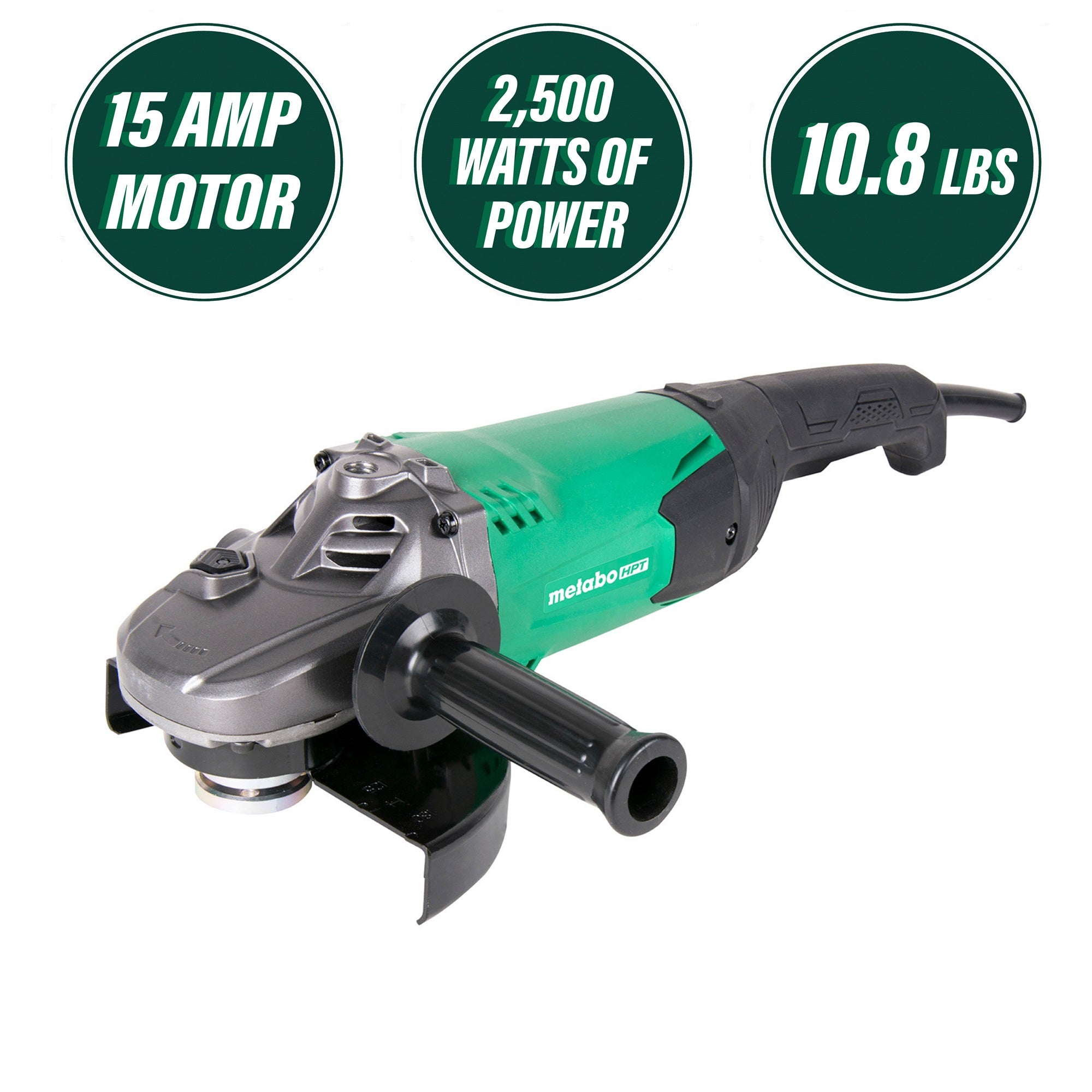 Metabo HPT G18STM 7 Inch 15 Amp Trigger Switch Angle Grinder