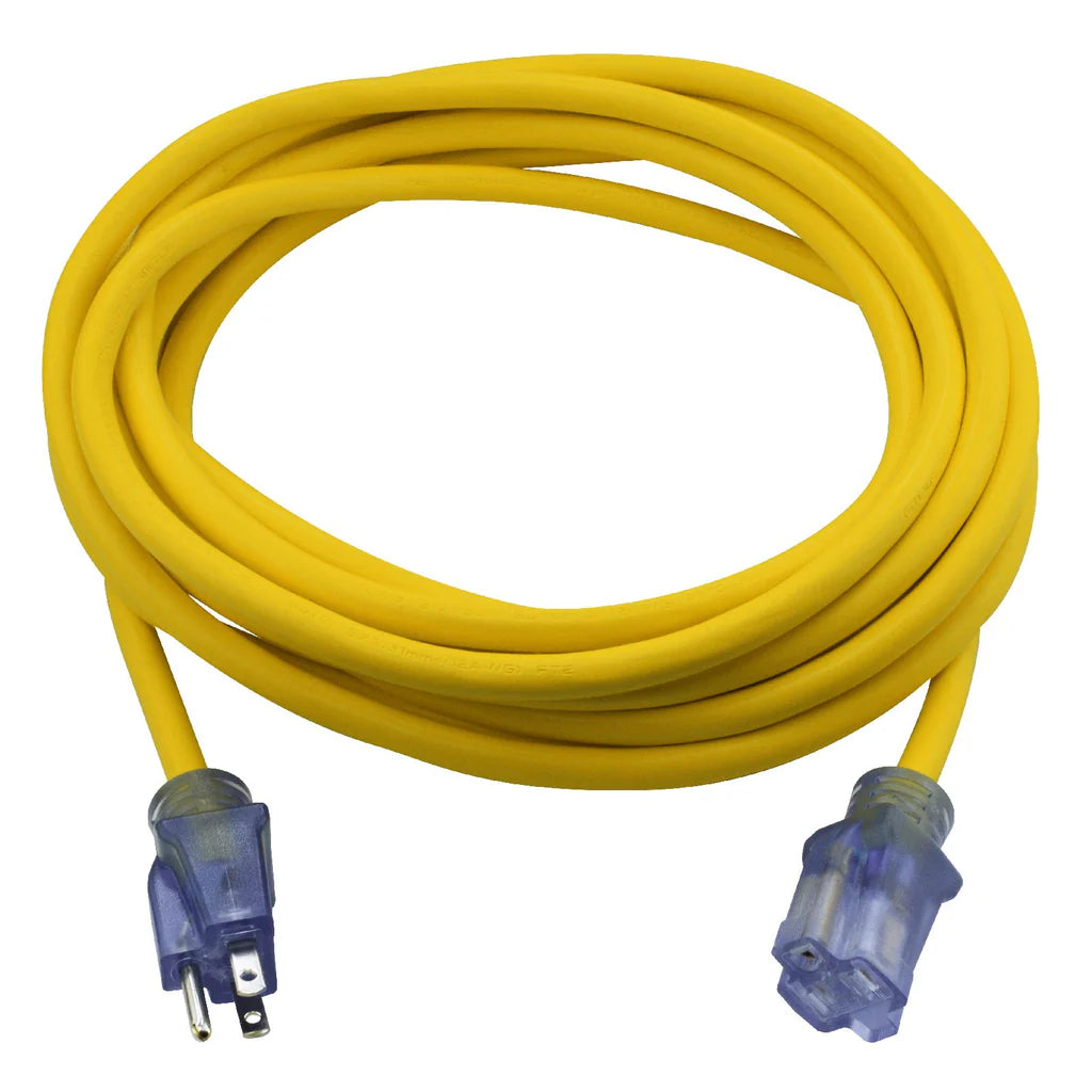 PRIME EC511825 25 ft. 12/3 SJTW Single Tap Extension Cord