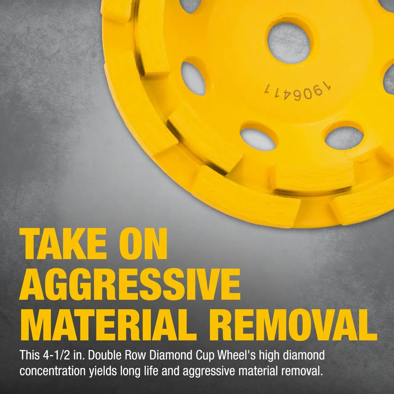 Dewalt DW4774 Double Row Diamond Cup 4-1/2 in. X 5/8-11