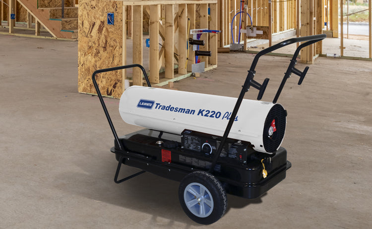 LB White Tradesman K220 Portable Forced-Air Kerosene Heater