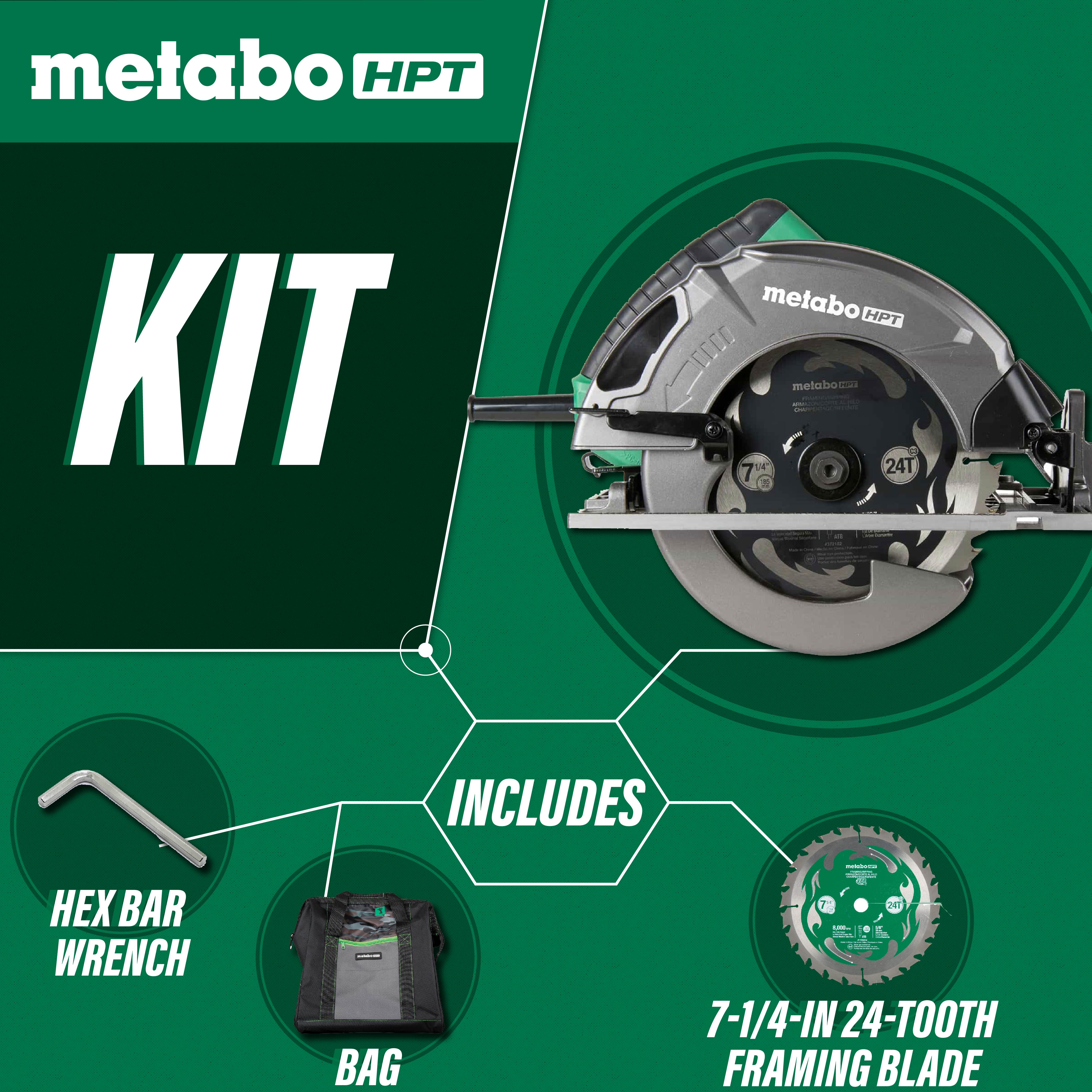 Metabo HPT C7SB3M 7-1/4 in. Circular Saw