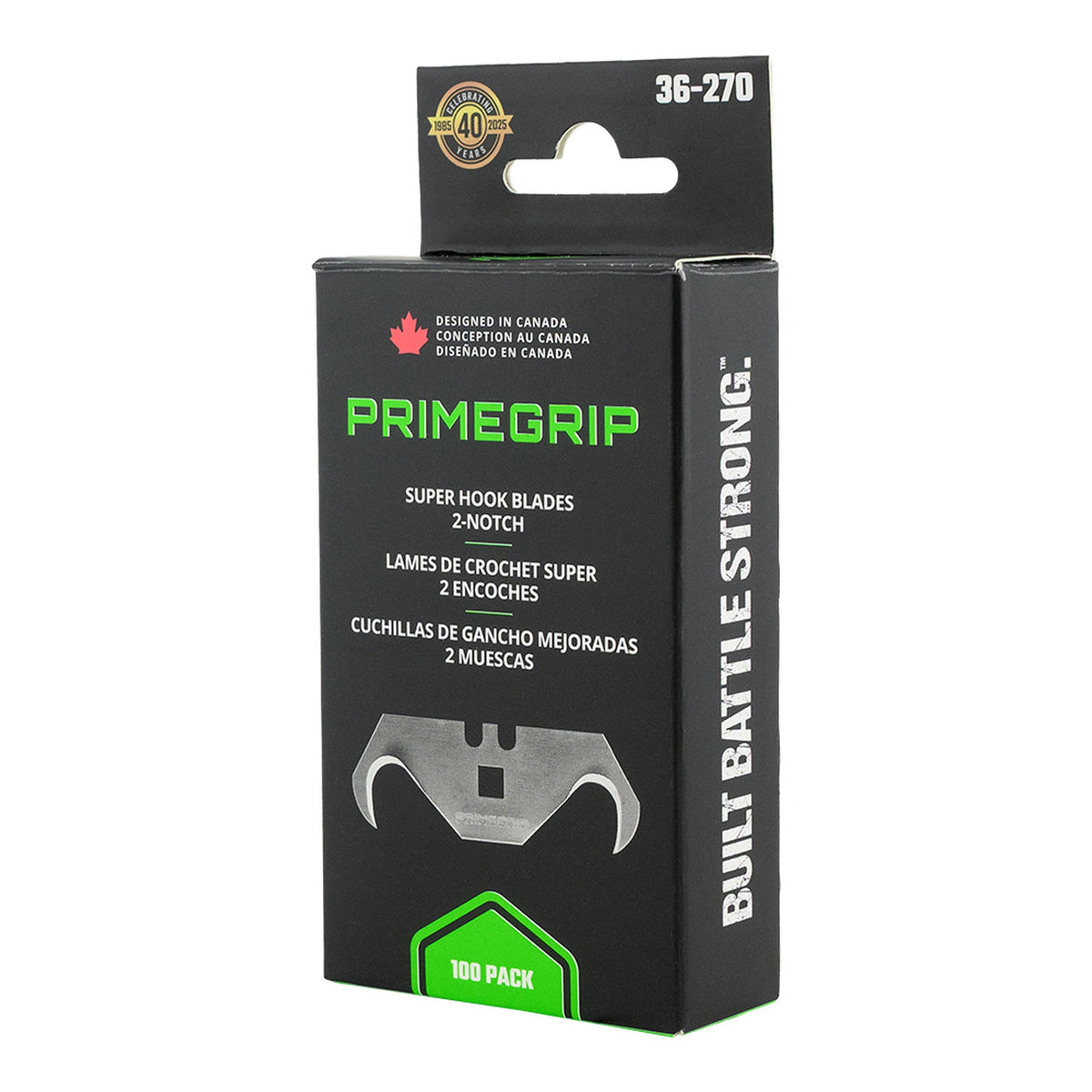 Primegrip 36-270 Econo super hook blades 100-pack, package front