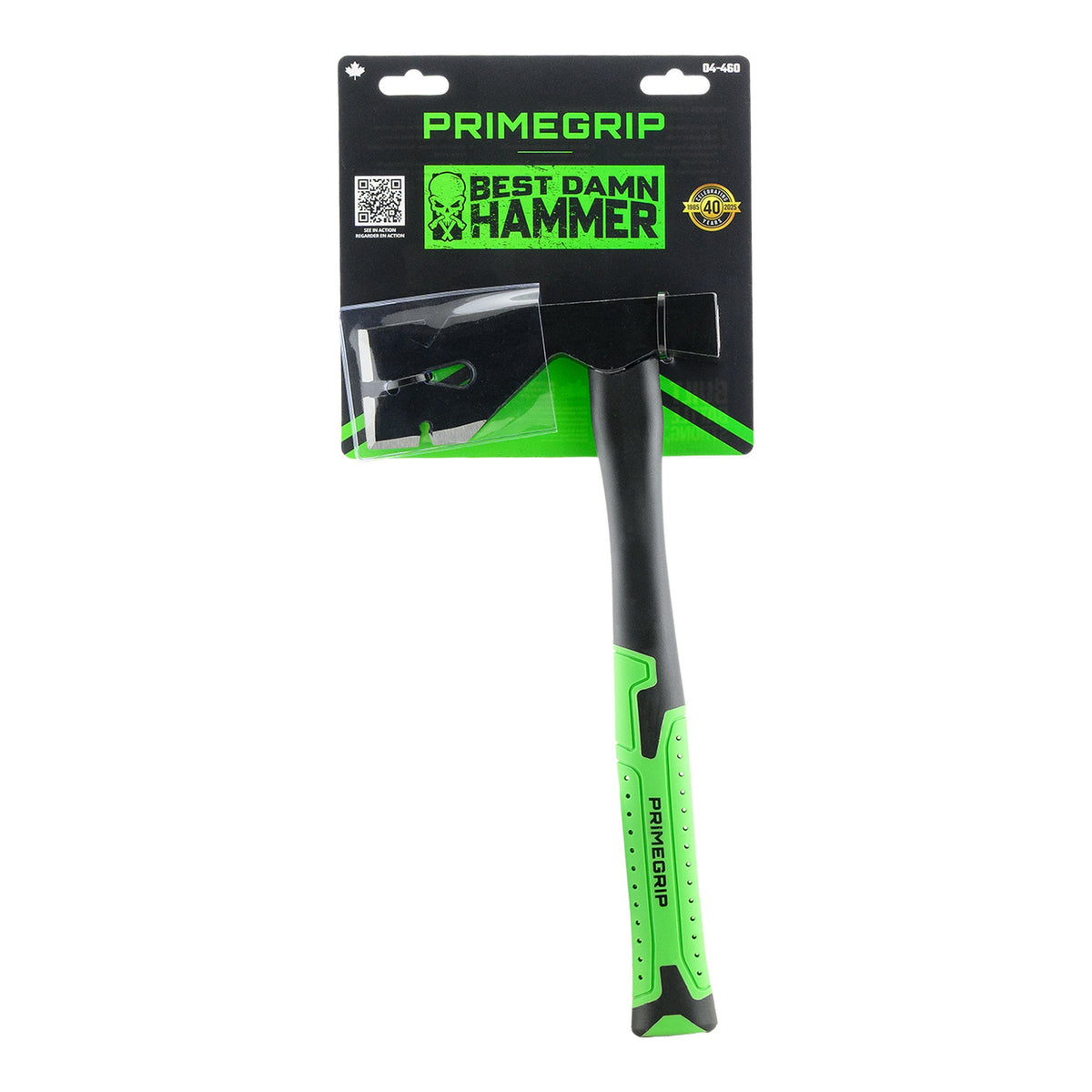 Primegrip 04-460 Best Damn Hammer roofing hatchet in retail packaging