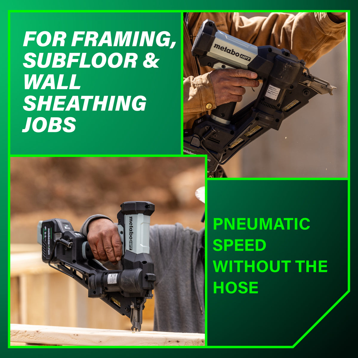 Metabo HPT NR1890DCBQRY 18V Gen3 Framing Nailer Kit (1x 10.0Ah/5.0Ah Multivolt)