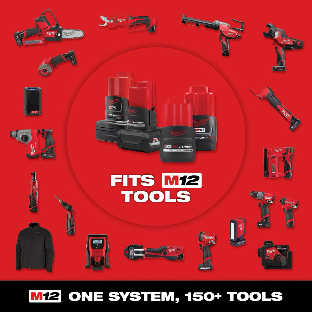 MILWAUKEE 48-11-2442 M12 Battery XC4.0AH 2PK