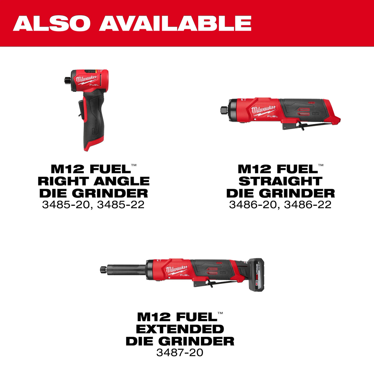 Milwaukee 3486-20 M12 Gen 2 Fuel Die Grinder Bare