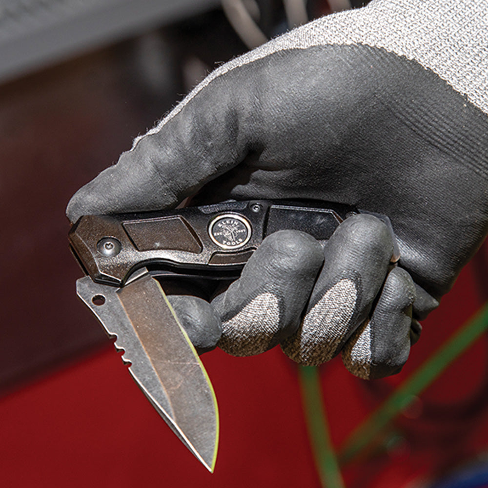 Klein 44228R Electricians Bearing-Assisted Open Pocket Knife