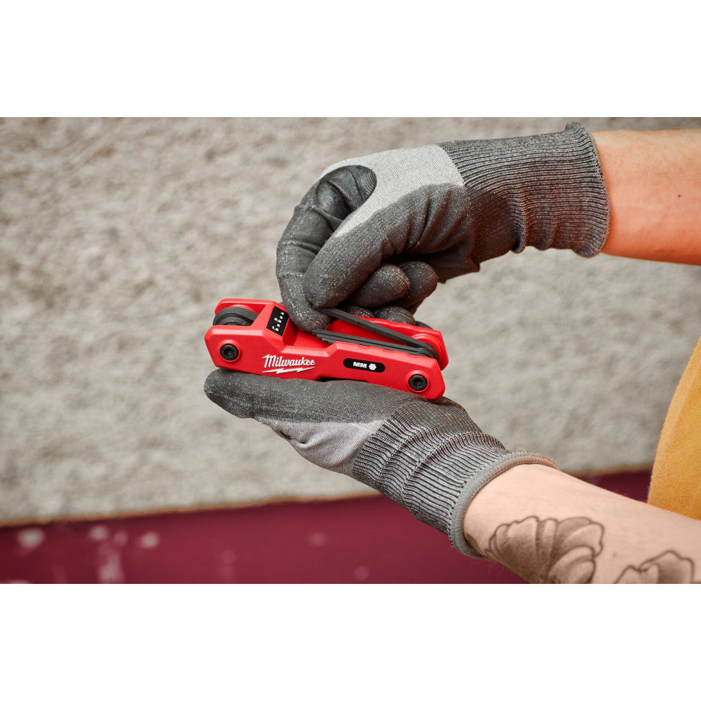 Milwaukee 48-22-2182 8-Key Folding Hex Key Set Metric