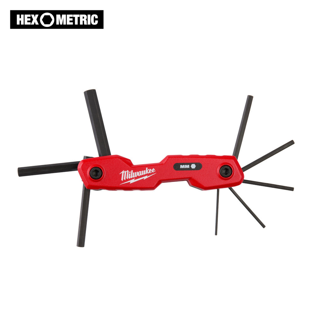 Milwaukee 48-22-2182 8-Key Folding Hex Key Set Metric