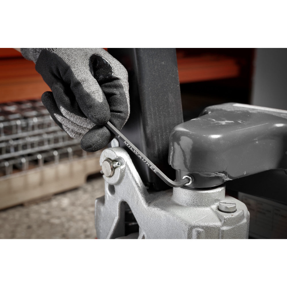 Milwaukee 48-22-2186 9-Key Ball End L-Style Hex Ket Set Metric