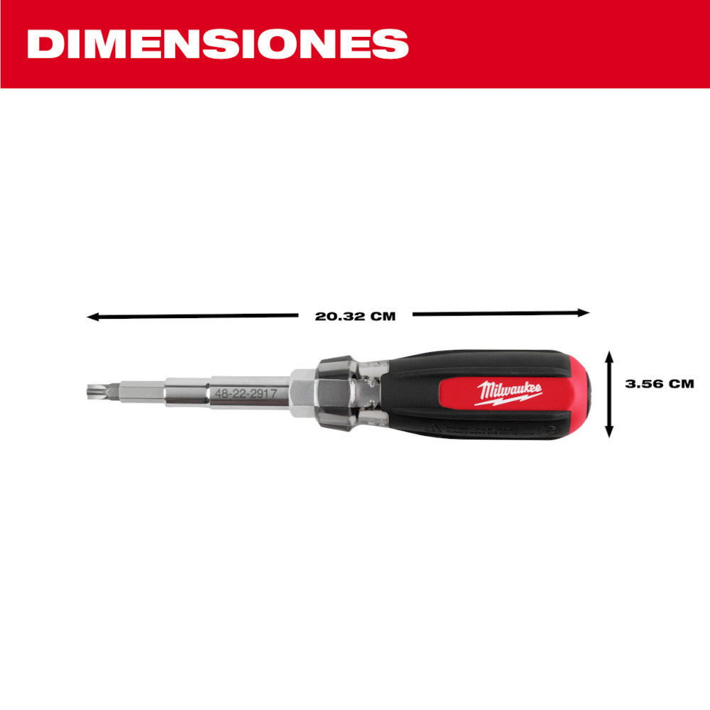 Milwaukee 48-22-2917 13-In-1 Magnetic Multi-Bit Screwdriver