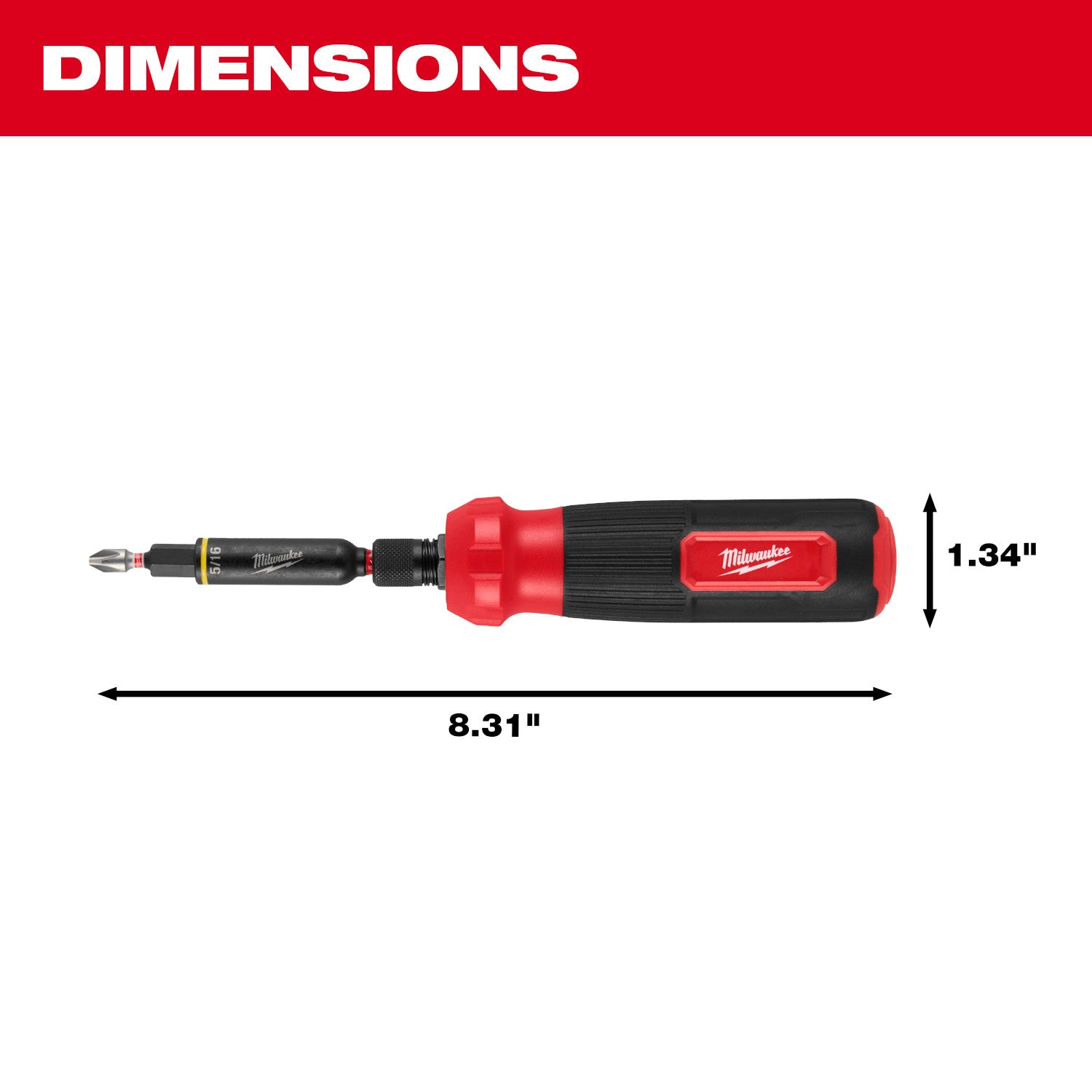 Milwaukee 48-22-2922 8-In-1 Multi-Bit & Nut Driver