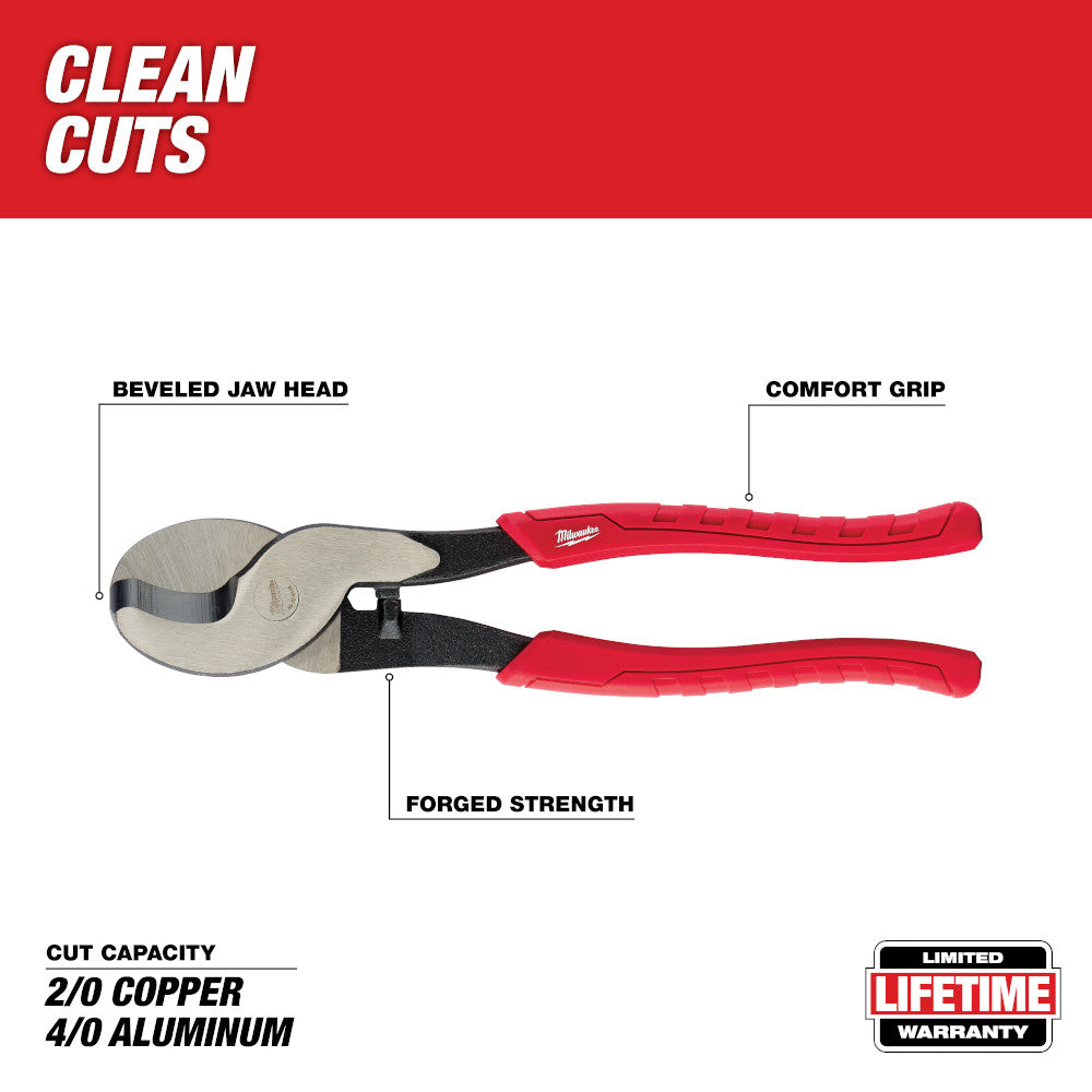 Milwaukee 48-22-6104 Comfort Grip Cable Cutting Pliers