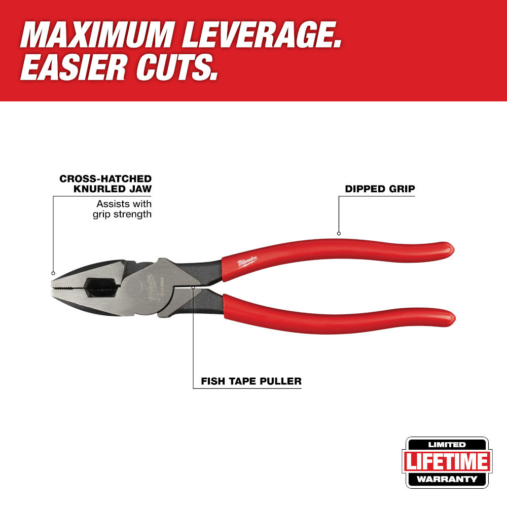 Milwaukee 48-22-6502 High-Leverage Linesmans Pliers
