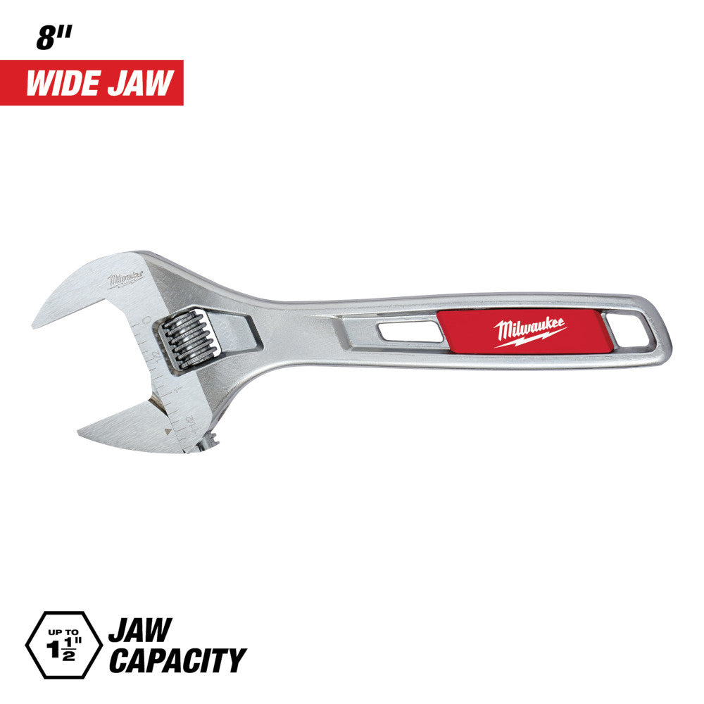 Milwaukee 48-22-7508 Wide Jaw Adjustable Wrench 8 in.