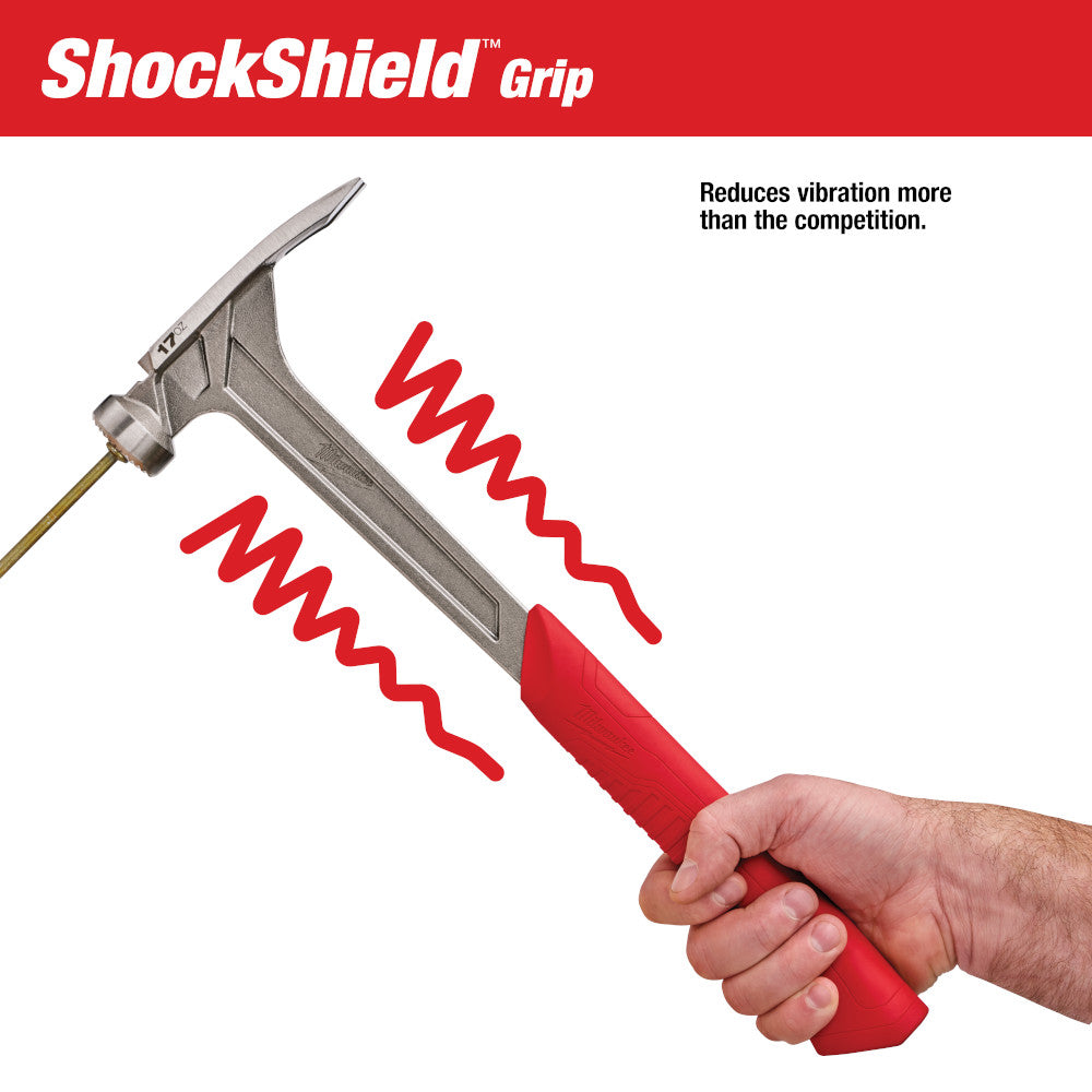 Milwaukee 48-22-9016 Milled Face Framing Hammer 17oz