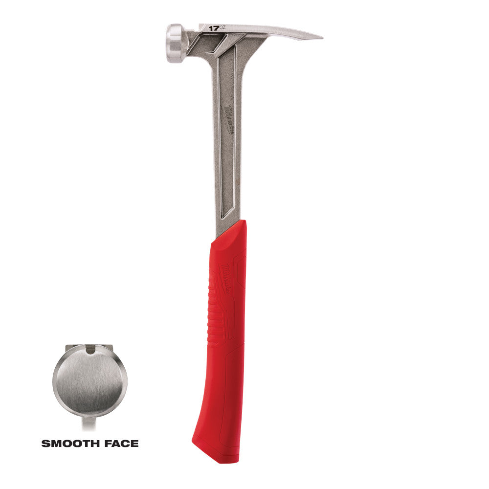 Milwaukee 48-22-9017 Smooth Face Framing Hammer 17oz