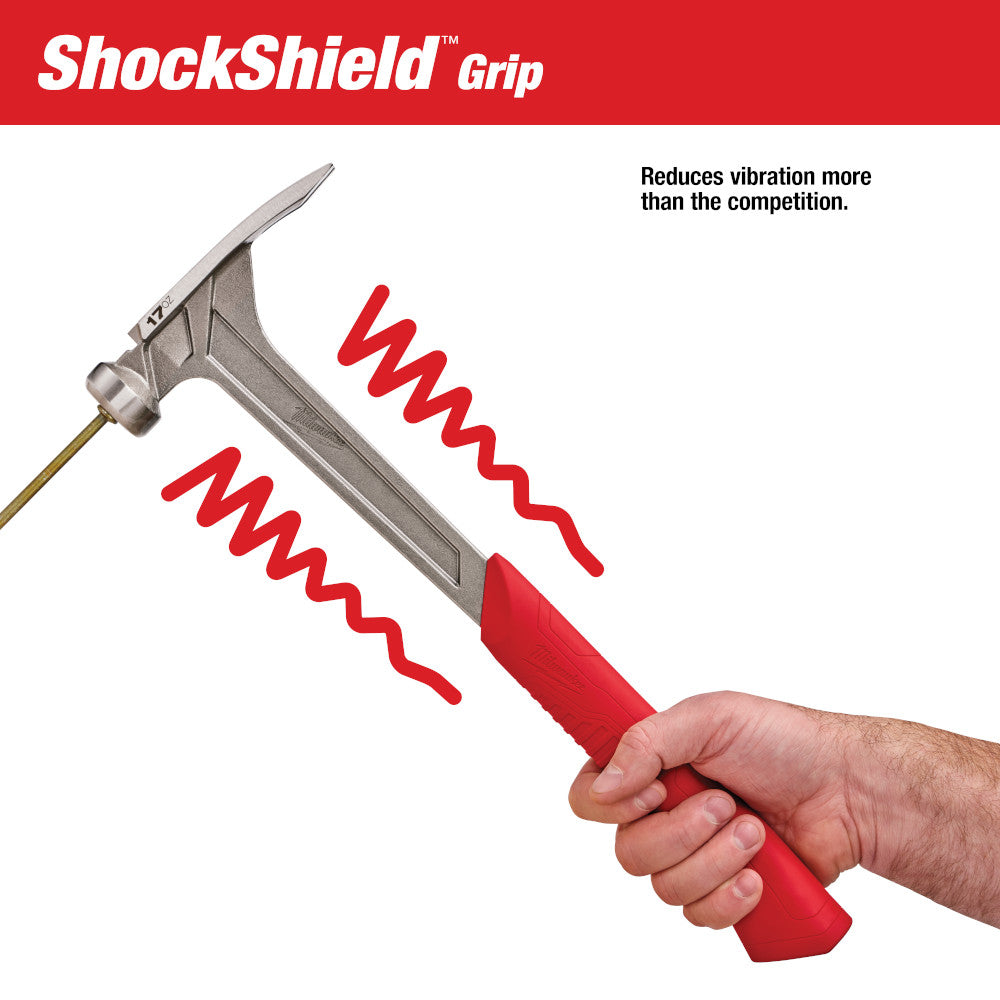 Milwaukee 48-22-9017 Smooth Face Framing Hammer 17oz