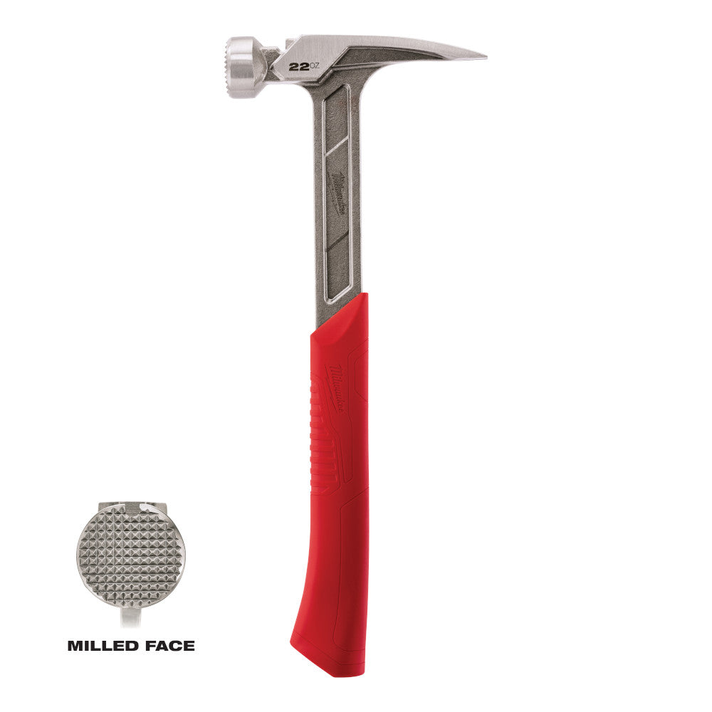 Milwaukee 48-22-9022 Milled Face Framing Hammer 22oz