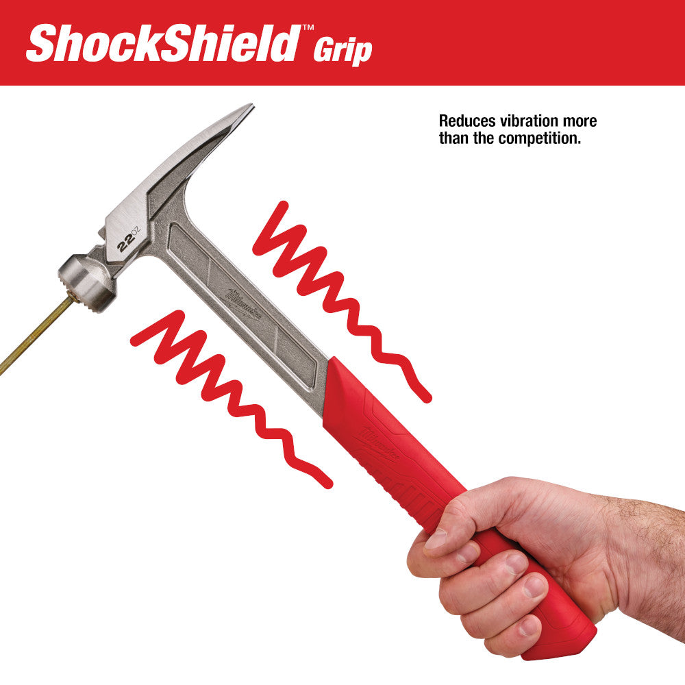 Milwaukee 48-22-9022 Milled Face Framing Hammer 22oz