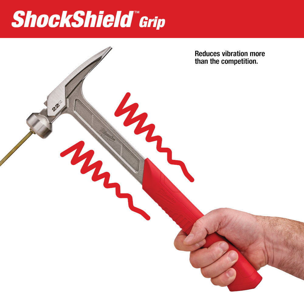 Milwaukee 48-22-9023 Smooth Face Framing Hammer 22oz