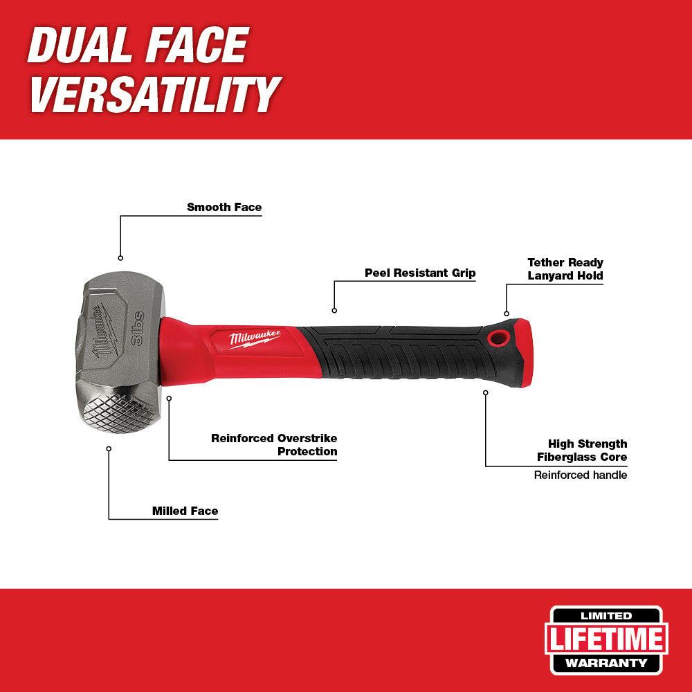 Milwaukee 48-22-9310 Fiberglass Drilling Hammer 3lb