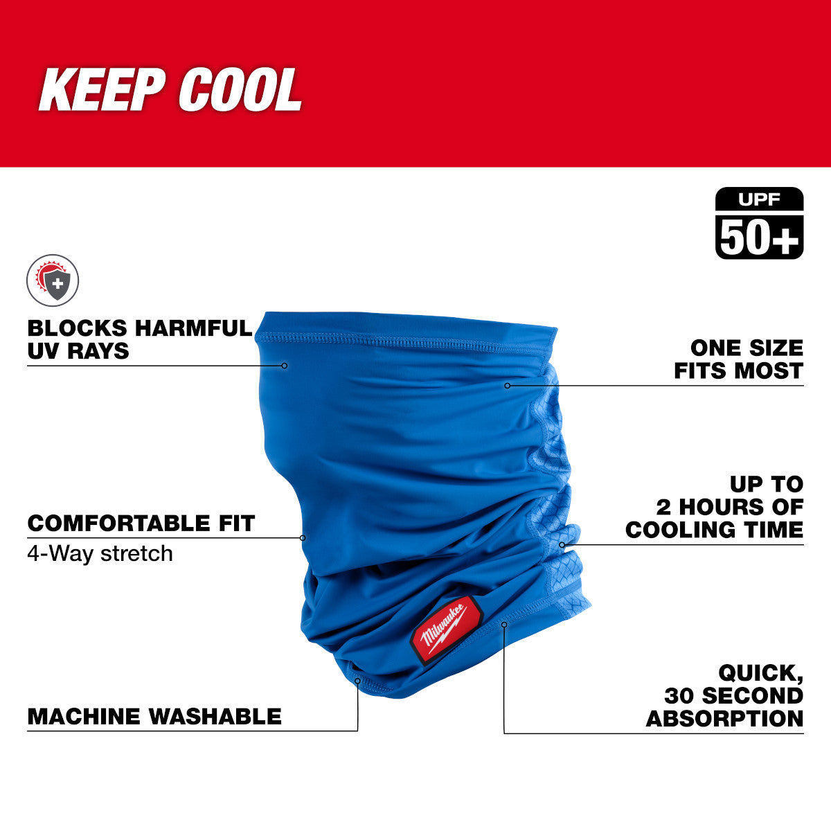Milwaukee Bolt 48-73-9117 Cooling Neck Gaiter