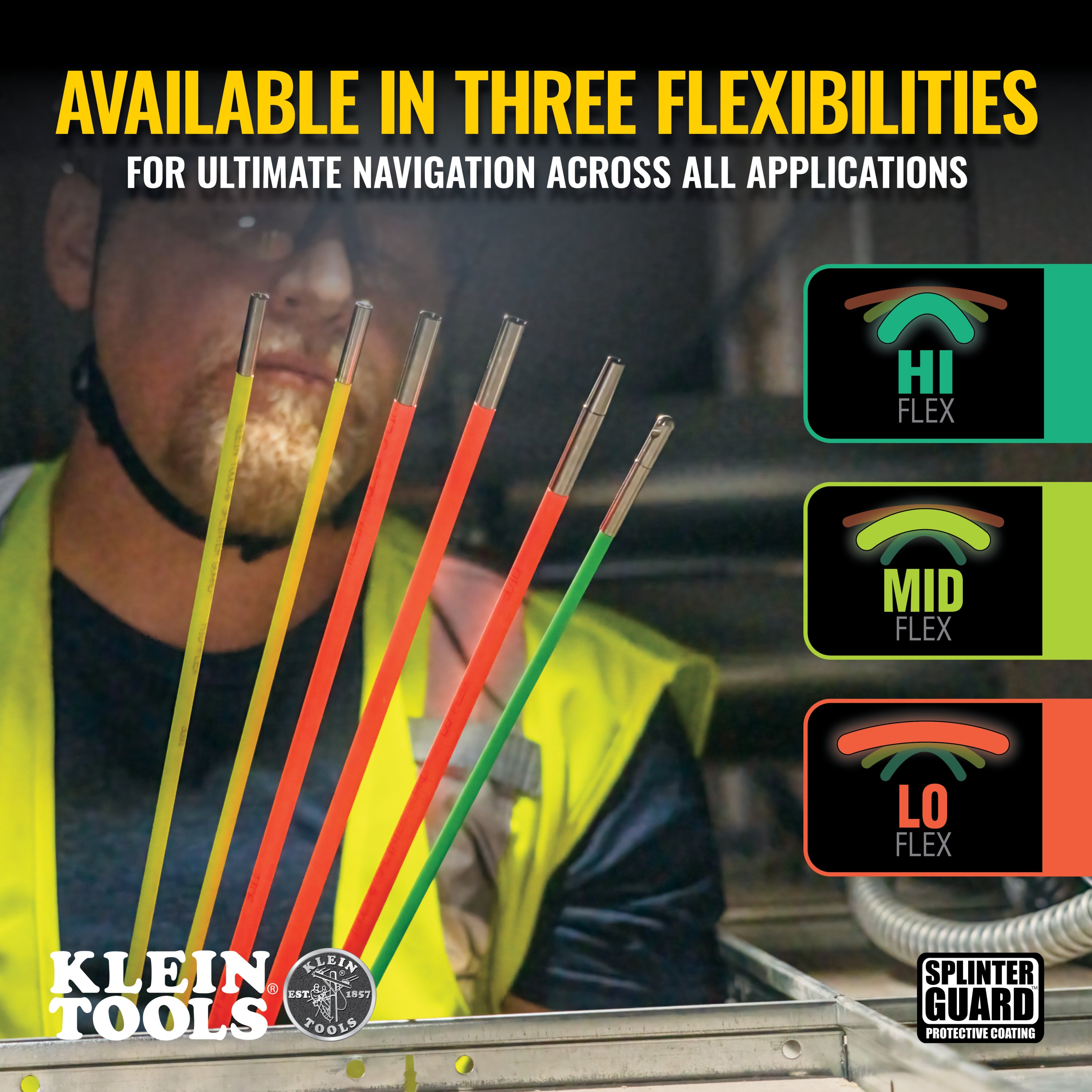 Klein 50354 Multi Flex Glow Rod Set 35 ft.
