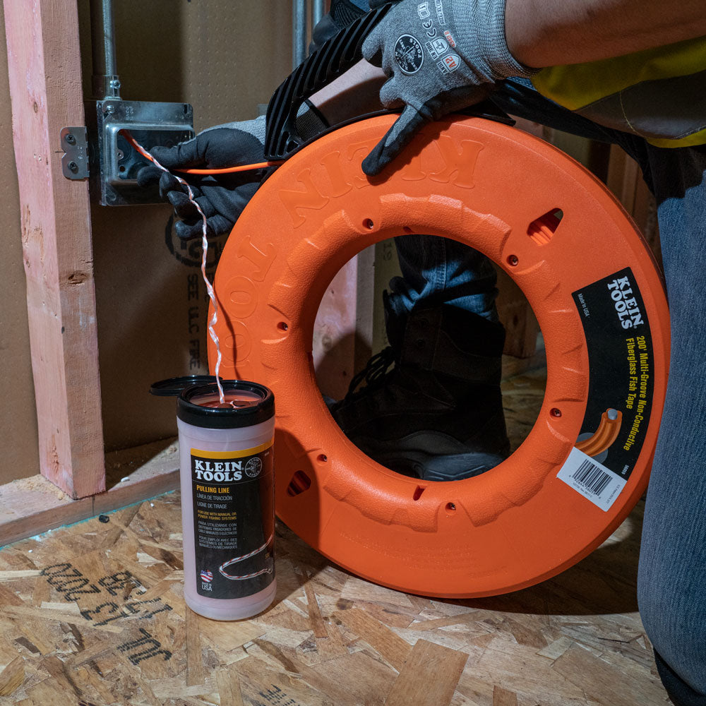 Klein 56108 Poly Pull Line With Orange Tracer 500 ft.