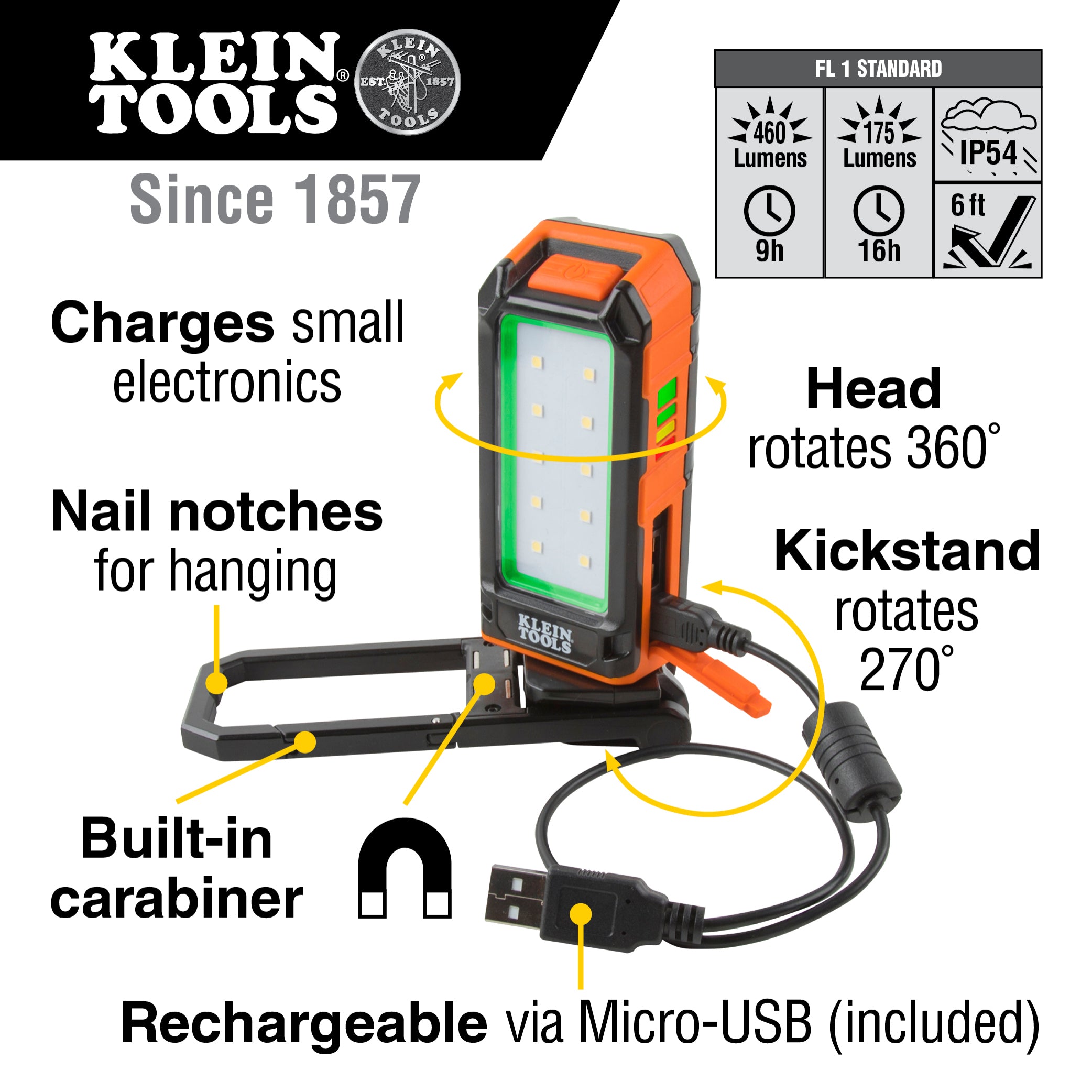 Klein 56403 Rechargeable Personal Work Light