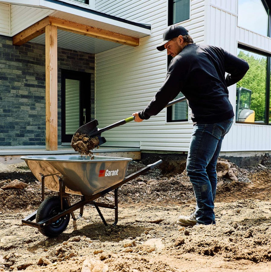 Garant Round Mouth Shovel W/Reflective Long Handle